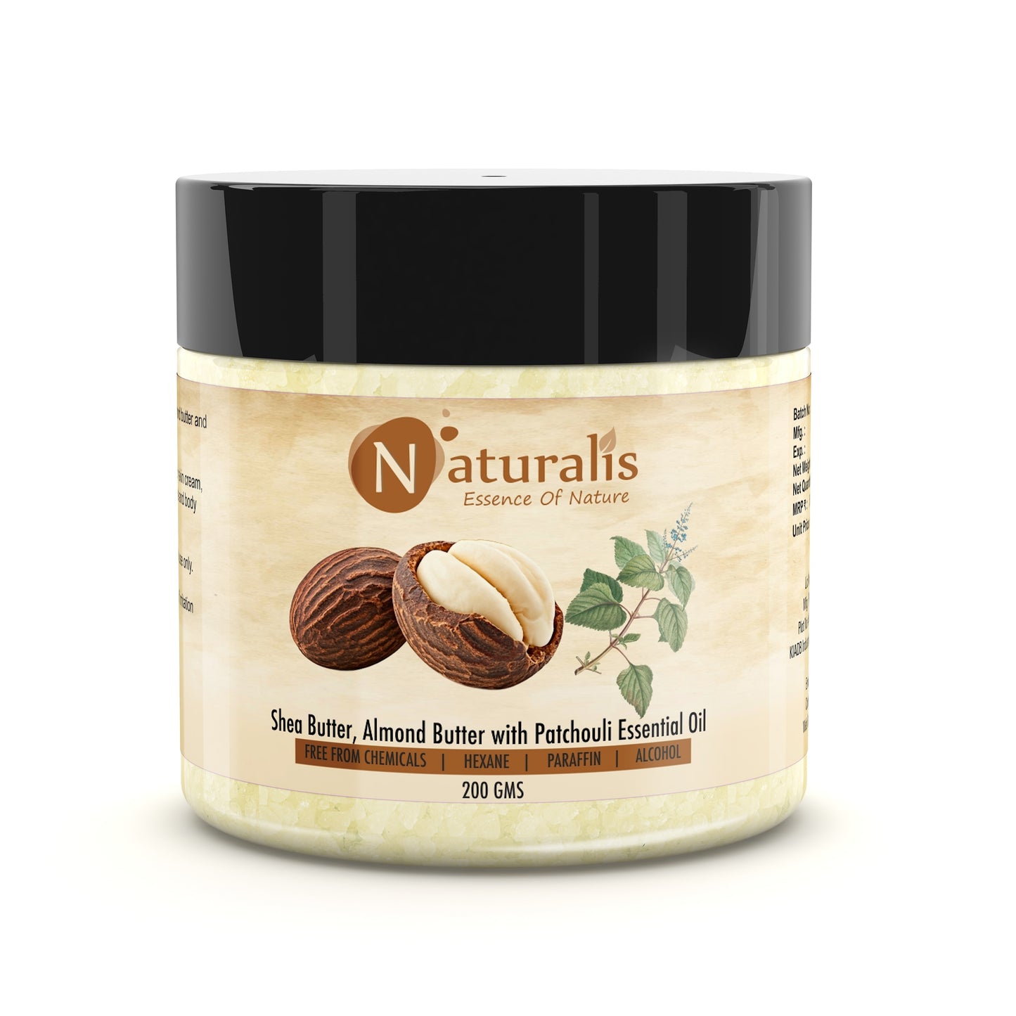 Naturalis Shea Butter | Unrefined Shea Butter 200gms | Body Butter | Deep Hydration, Soft Skin, Nourished Glow & Smooth, Revitalized Skin