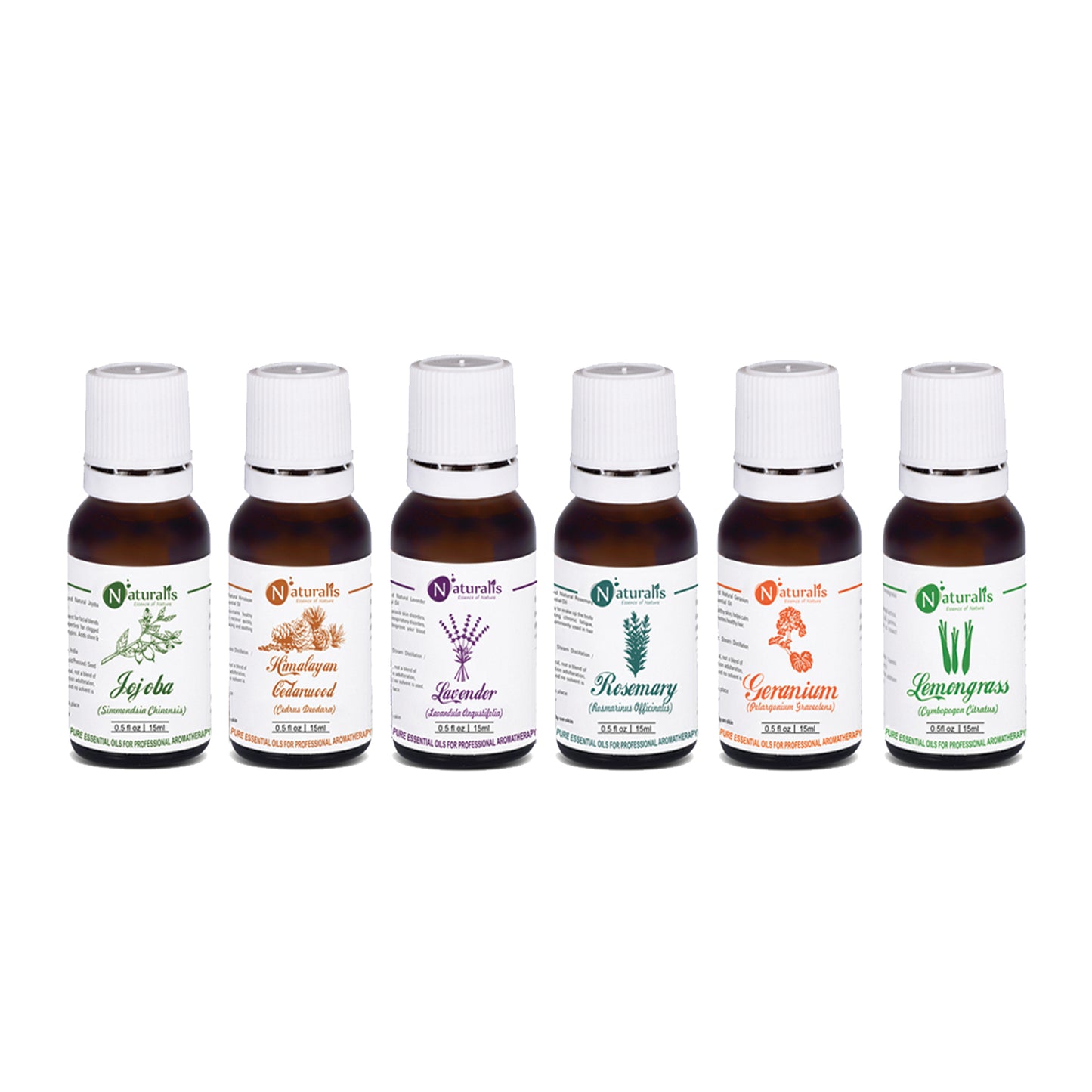 Hair Care Essential Oil Set Of 6 by Naturalis - Pure & Natural - Naturalis
