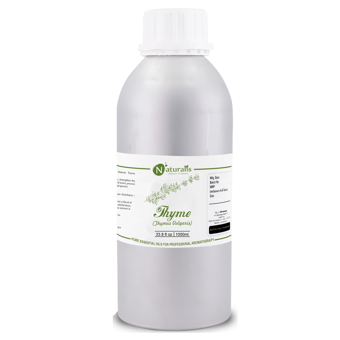 Thyme Essential Oil by Naturalis - Pure & Natural - Naturalis