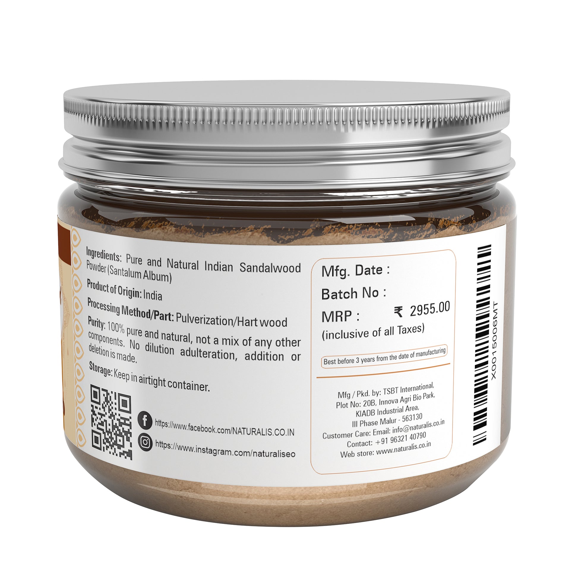 Natural & Pure Sandalwood powder – 50gms - Naturalis