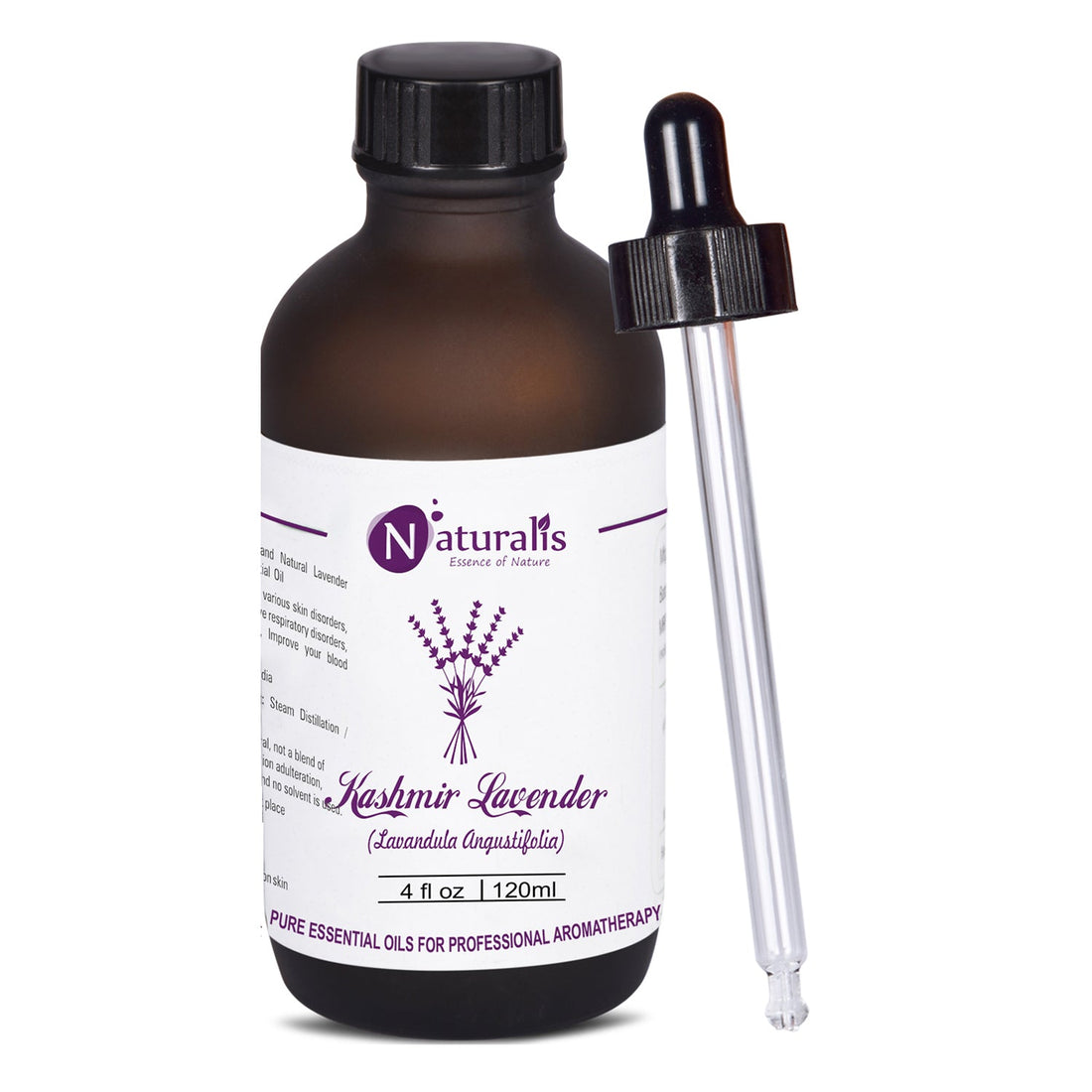Naturalis 100% Pure Kashmir Lavender Essential Oil bottle