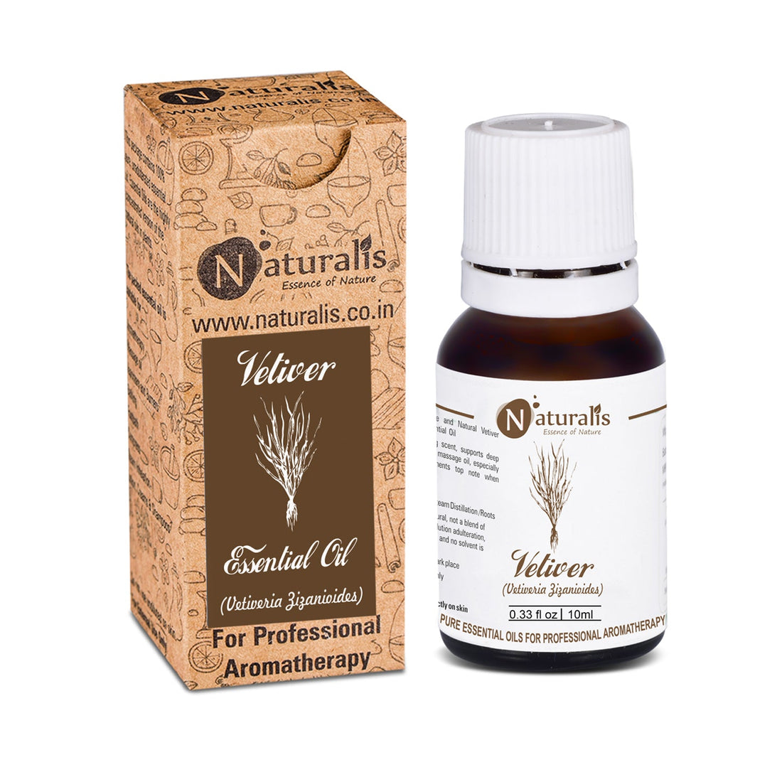 Naturalis 100% Pure Vetiver Essential Oil bottle