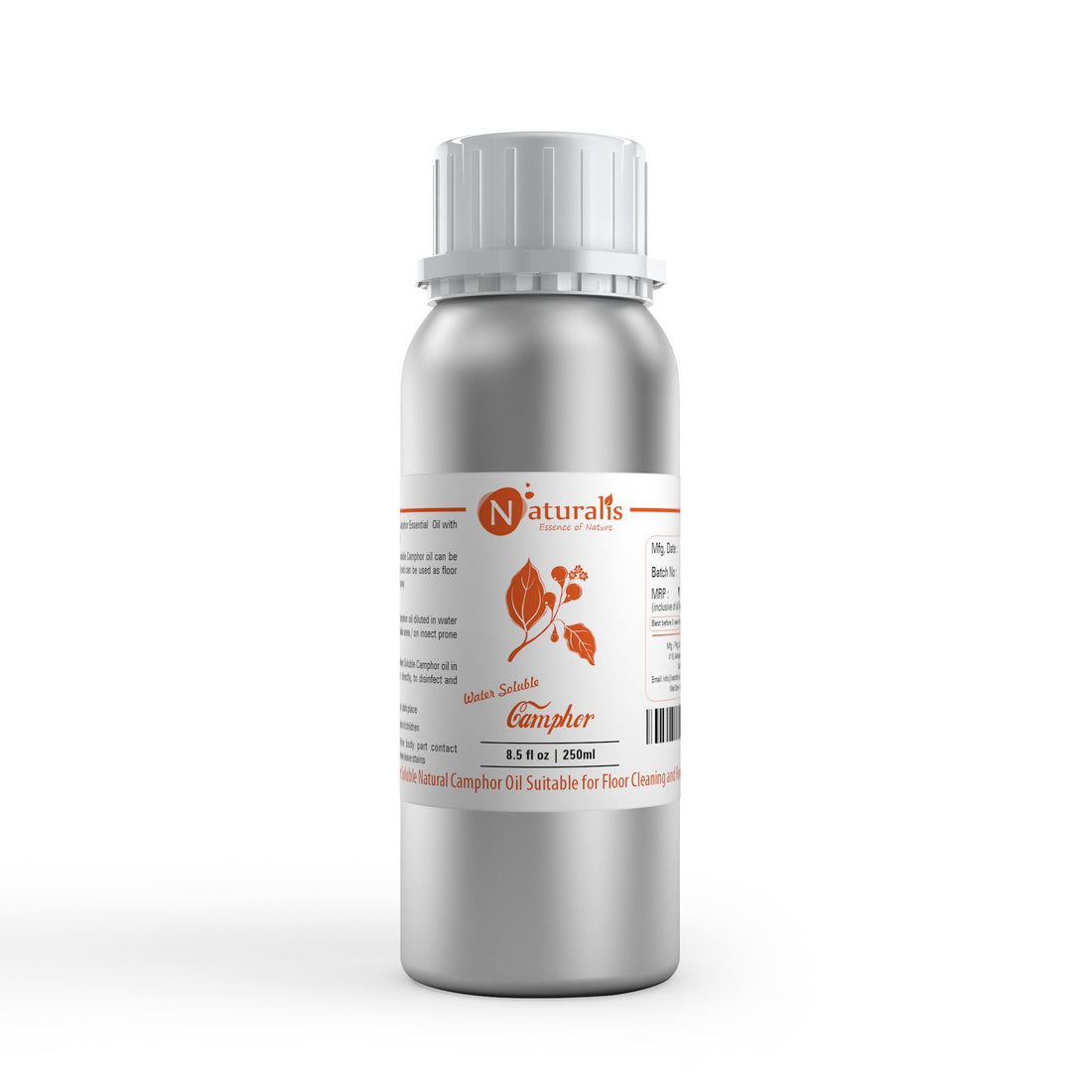 Naturalis Water Soluble Camphor Oil bottle for floor cleaning and room spray