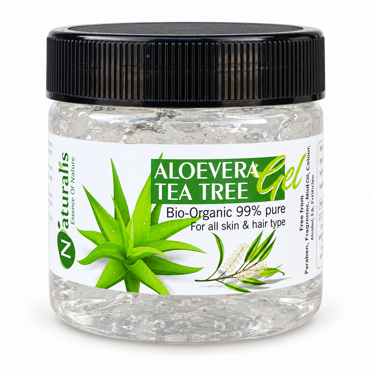 Naturalis Aloe Vera Gel with Tea Tree Extract 300g front-facing product image