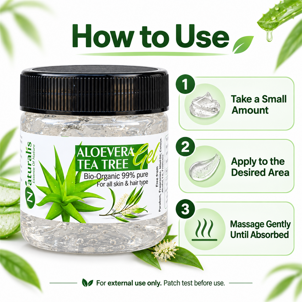 How to use Naturalis Aloe Vera Tea Tree Gel