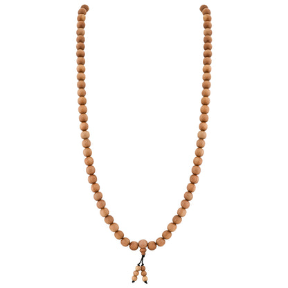 Naturalis  Sandalwood Mala / Natural Sandalwood Rosary / Sandalwood Mala Original / Chandan Mala / Pure Chandan Mala / Chandan Mala Original (Bead Size: 6mm, 7mm, 8mm, 10mm)