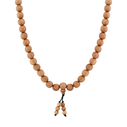 Naturalis  Sandalwood Mala / Natural Sandalwood Rosary / Sandalwood Mala Original / Chandan Mala / Pure Chandan Mala / Chandan Mala Original (Bead Size: 6mm, 7mm, 8mm, 10mm)