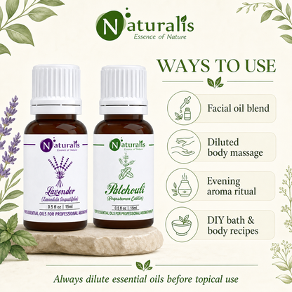 Naturalis 15GP10 essential oil set ways to use infographic