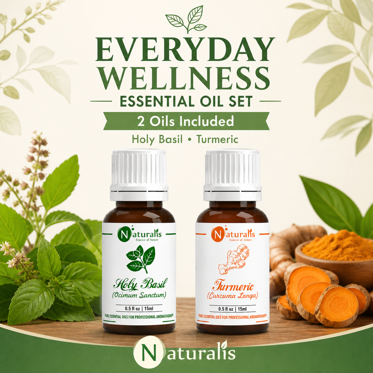 Naturalis 15GP14 essential oil set oils included infographic