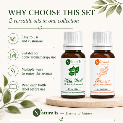 Naturalis 15GP14 essential oil set why choose infographic