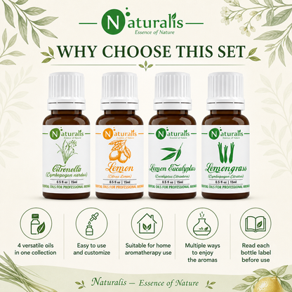 Naturalis 15GP15 essential oil set why choose infographic