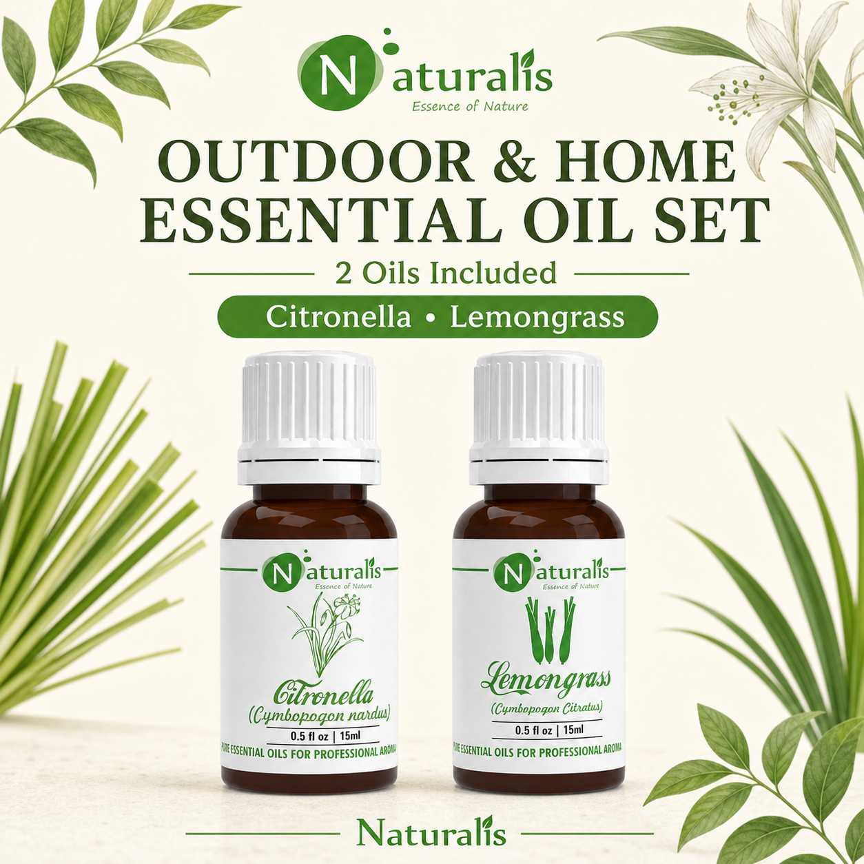 Naturalis 15GP18 essential oil set oils included infographic