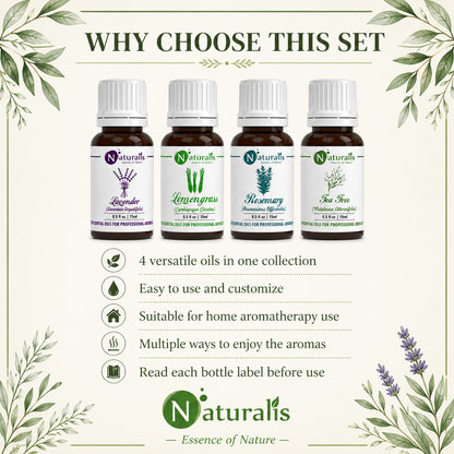 Naturalis 15GP19 essential oil set why choose infographic