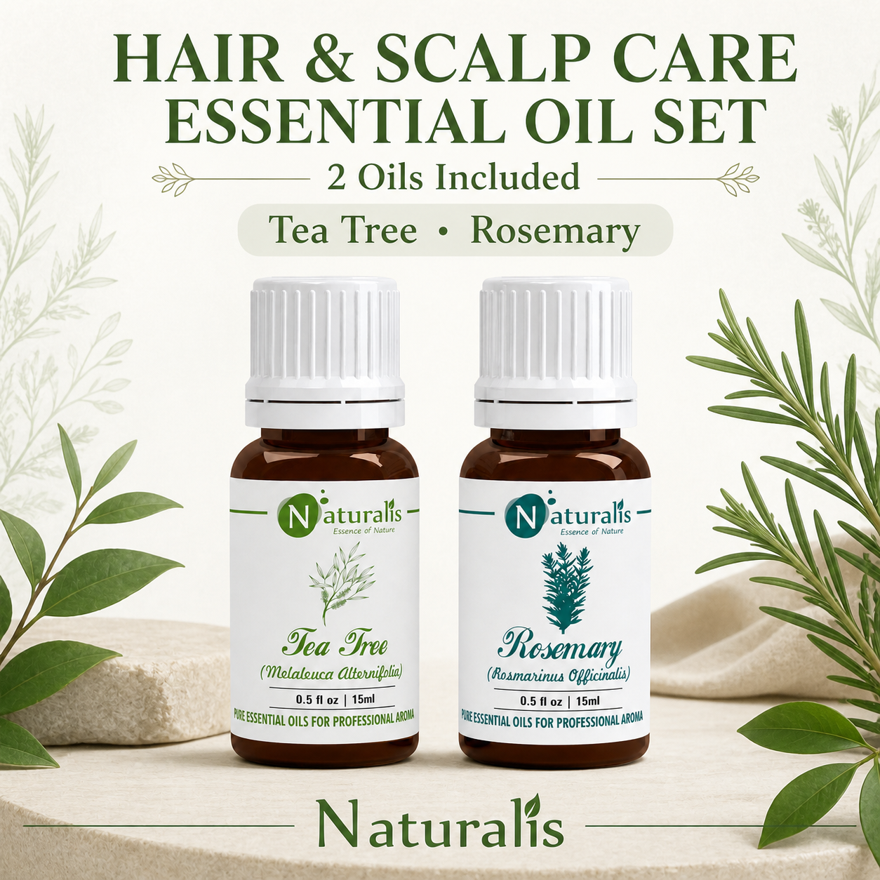Naturalis 15GP21 essential oil set oils included infographic