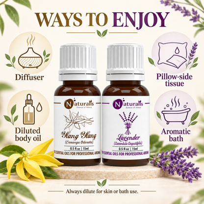 Lavender and Ylang Ylang Essential Oil Set – ways to enjoy