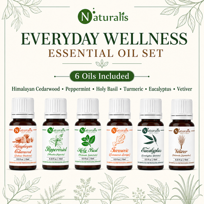 Naturalis 15GP3 essential oil set oils included infographic