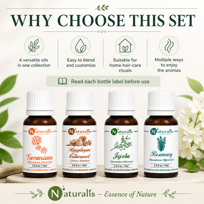Naturalis 15GP6 essential oil set why choose infographic