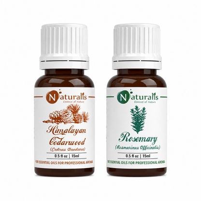 Naturalis Rosemary & Cedarwood Essential Oil Set of 2 for hair and scalp care — main product image