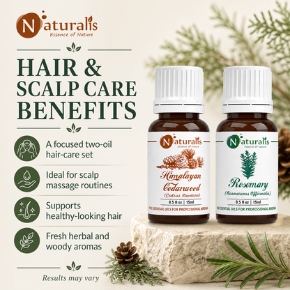 Naturalis 15GP7 essential oil set benefits infographic