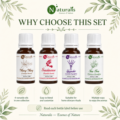 Naturalis 15GP8 essential oil set why choose infographic