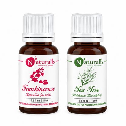 Naturalis Tea Tree and Frankincense Essential Oil Pack of 2 for skin care — main image
