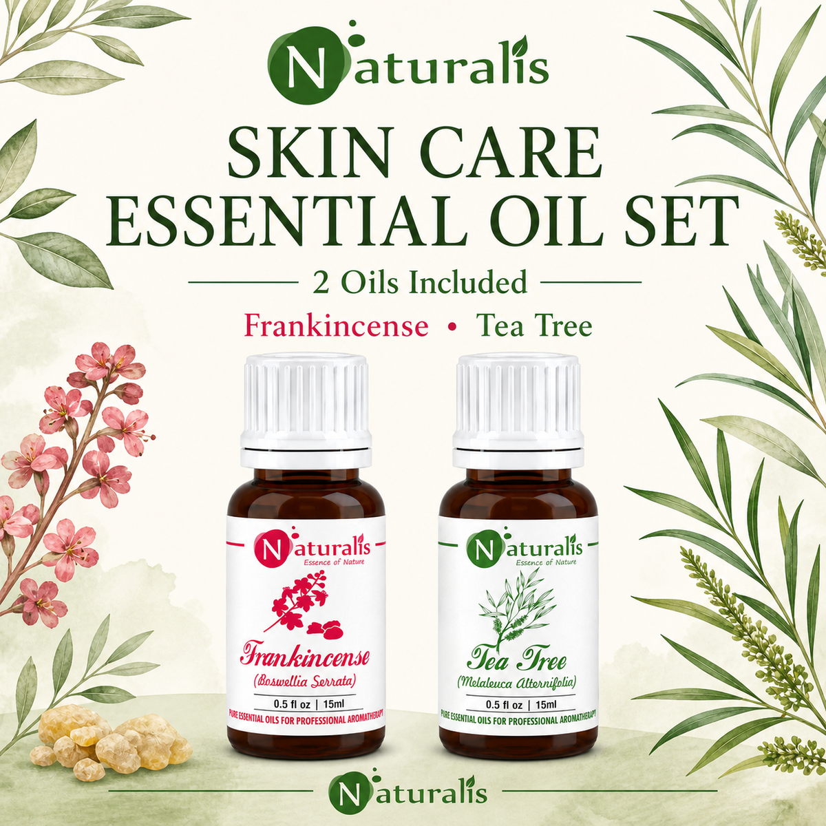 Naturalis 15GP9 essential oil set oils included infographic