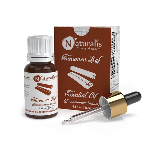 Naturalis 100% pure Cinnamon Leaf Essential Oil (Cinnamomum verum), therapeutic grade