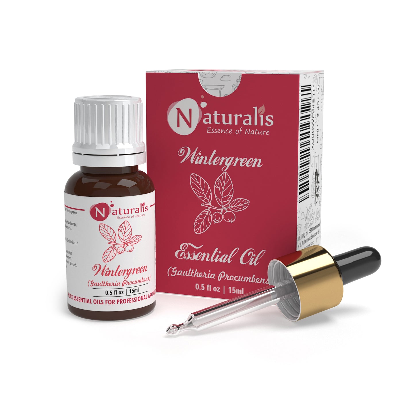 Wintergreen essential oil by Naturalis, pure and natural — alternate view
