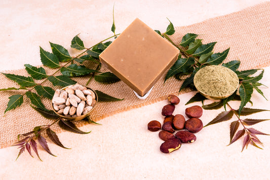Hand-Milled Luxury Neem Solid Soap Bar | Cold Process Soap | Neem Soap - 100gms | Antibacterial and Antifungal