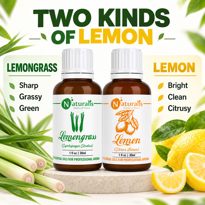 Lemongrass and Lemon Essential Oil Set – aroma profile