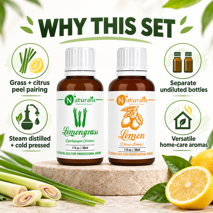 Lemongrass and Lemon Essential Oil Set – why this set