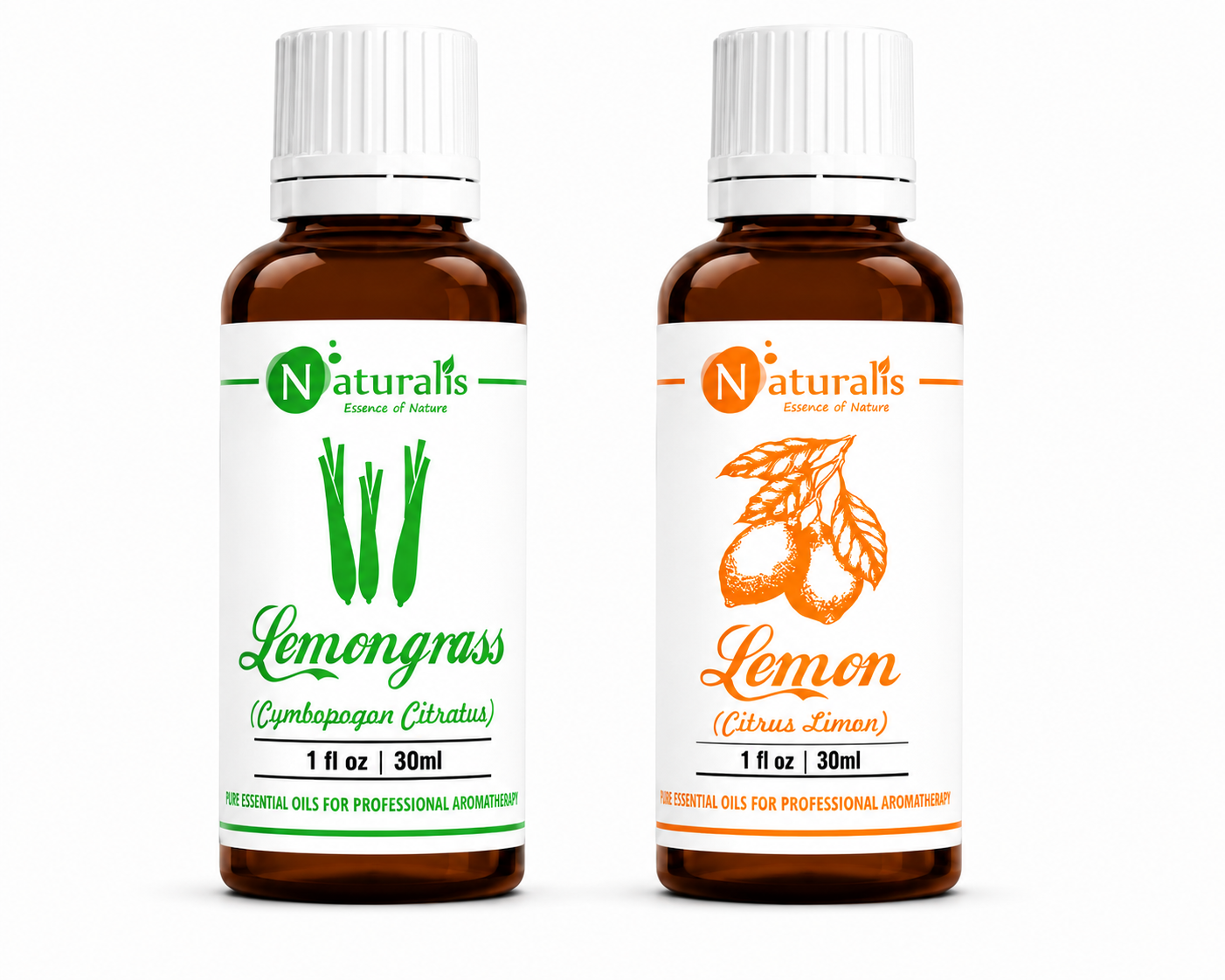 Naturalis 30GP1 Lemongrass and Lemon Essential Oil Set of 2, 30ml