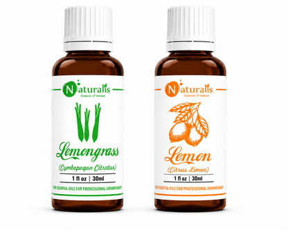 Naturalis 30GP1 Lemongrass and Lemon Essential Oil Set of 2, 30ml