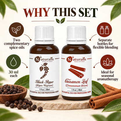 Cinnamon Leaf and Black Pepper Essential Oil Set – why this set