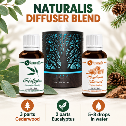 Himalayan Cedarwood and Eucalyptus Essential Oil Set – Naturalis diffuser blend