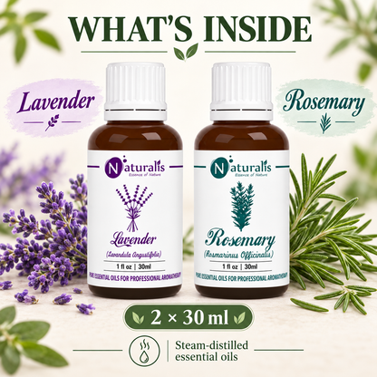 Lavender and Rosemary Essential Oil Set – what's inside