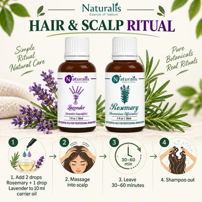 Lavender and Rosemary Essential Oil Set – hair and scalp ritual