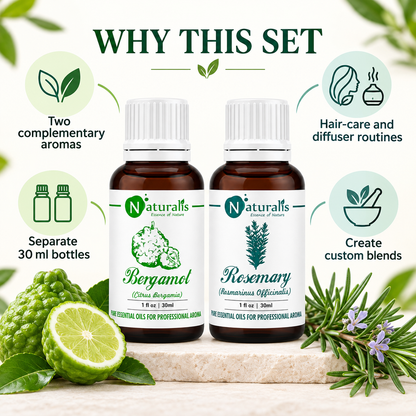 Rosemary and Bergamot Essential Oil Set – why this set