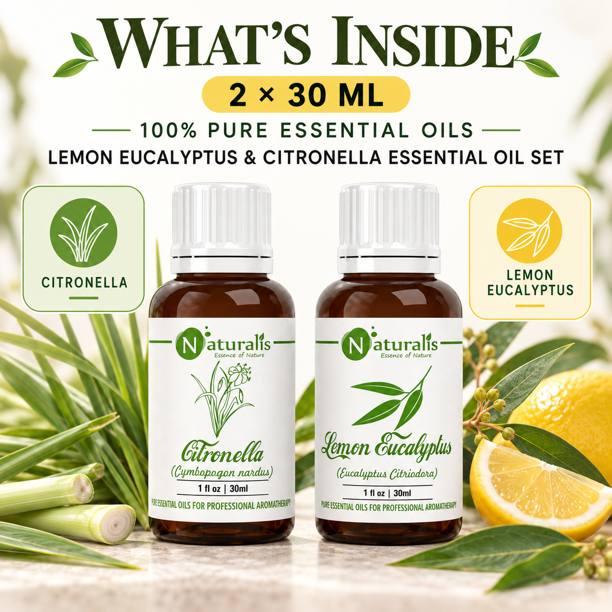 Naturalis 30GP2 essential oil set infographic 1
