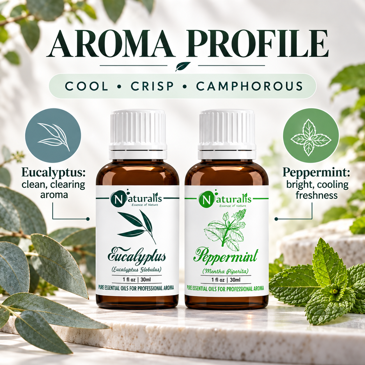 Naturalis 30GP2 essential oil set infographic 2