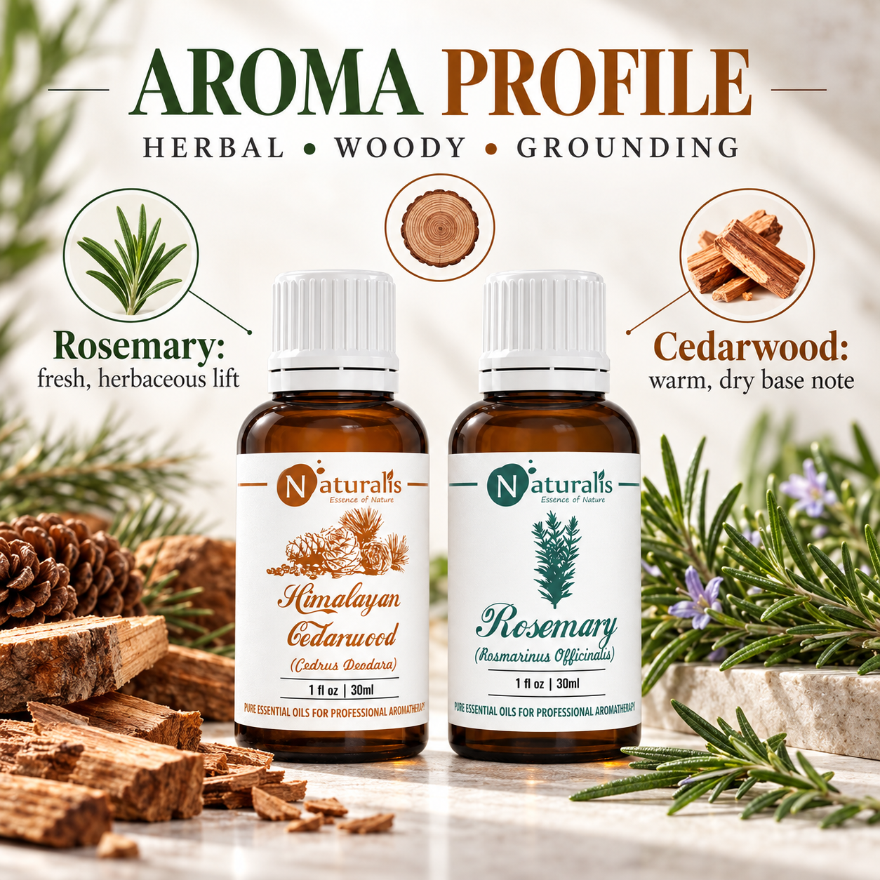 Naturalis 30GP4 essential oil set infographic 2
