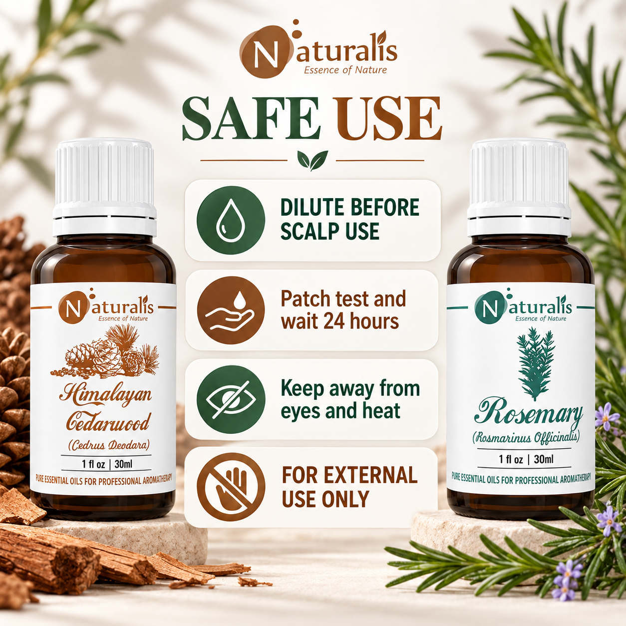 Naturalis 30GP4 essential oil set infographic 7