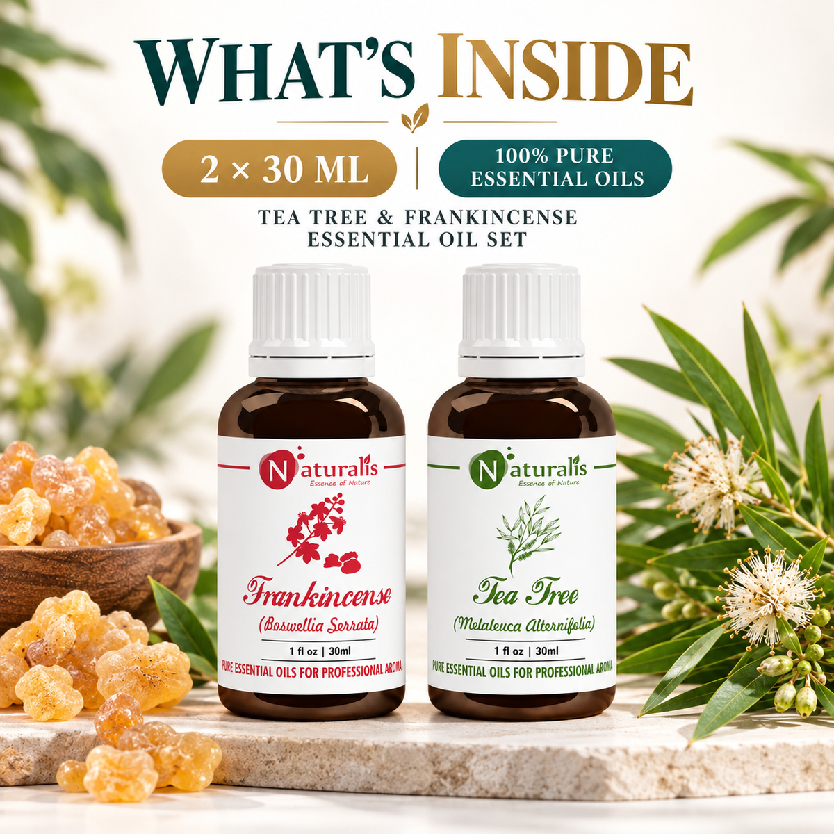 Naturalis 30GP5 essential oil set infographic 1