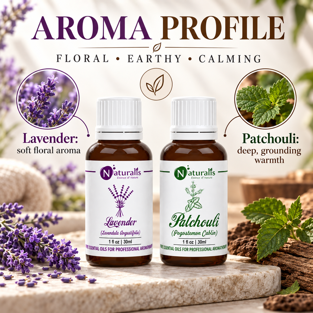 Naturalis 30GP5 essential oil set infographic 2