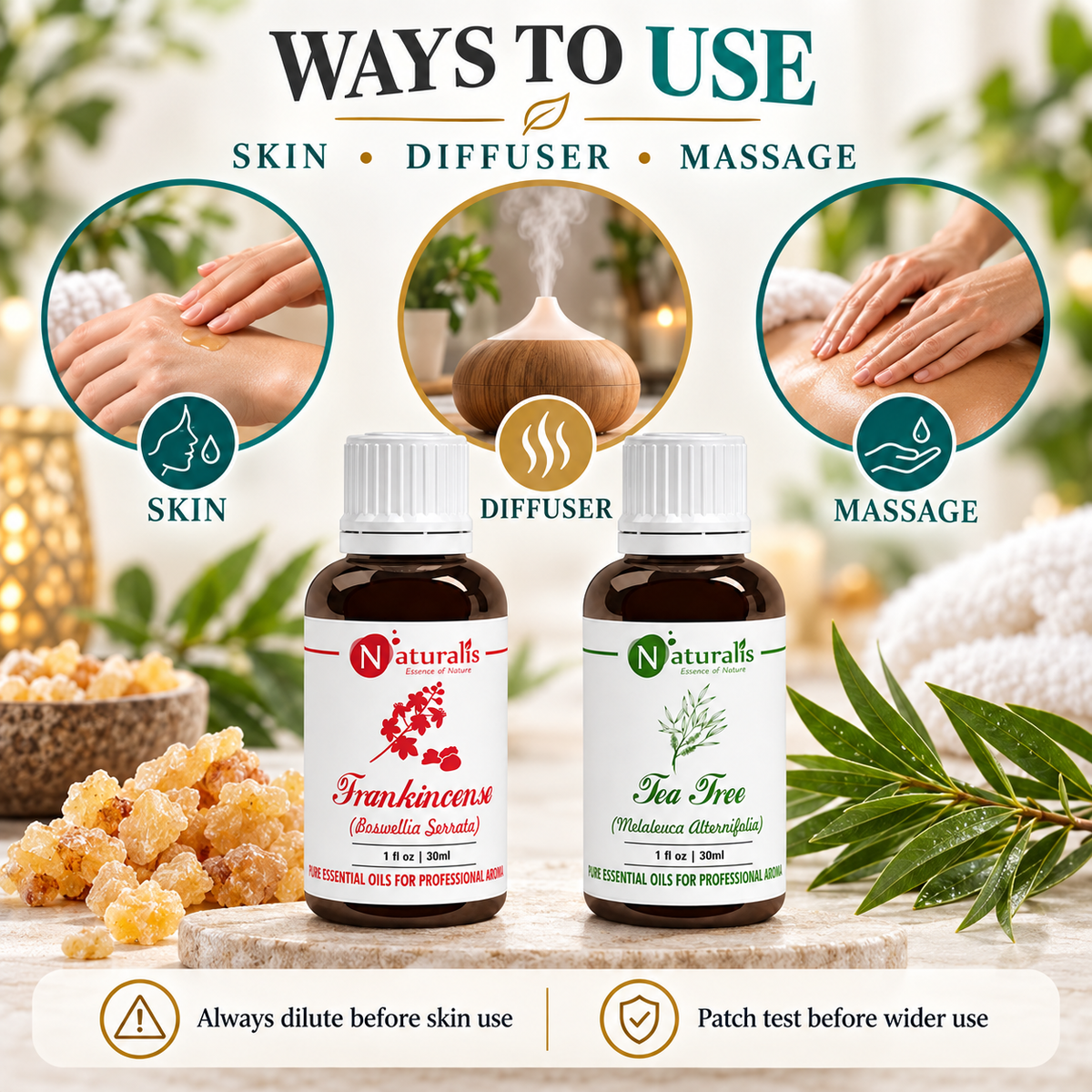 Naturalis 30GP6 essential oil set infographic 3