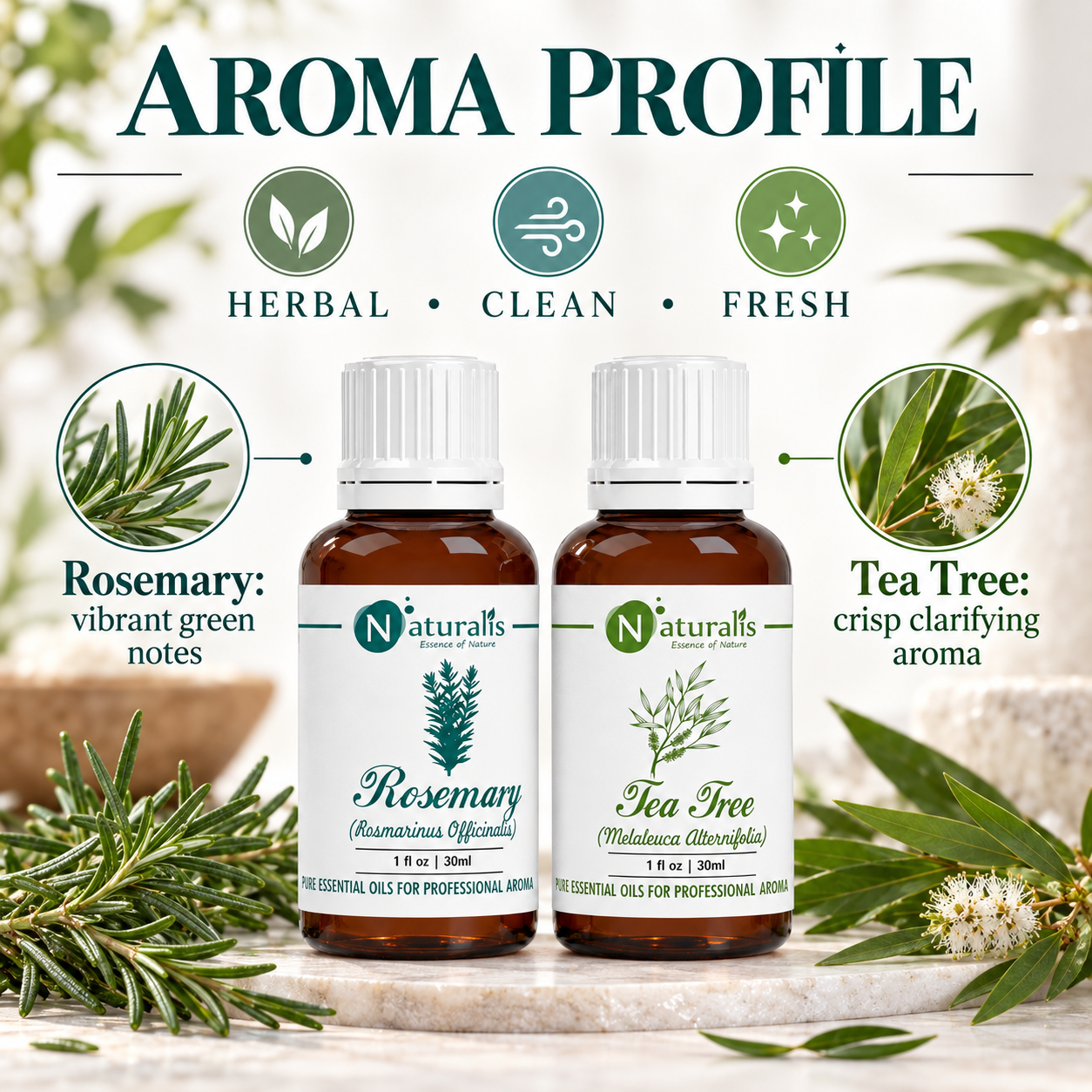 Naturalis 30GP7 essential oil set infographic 2
