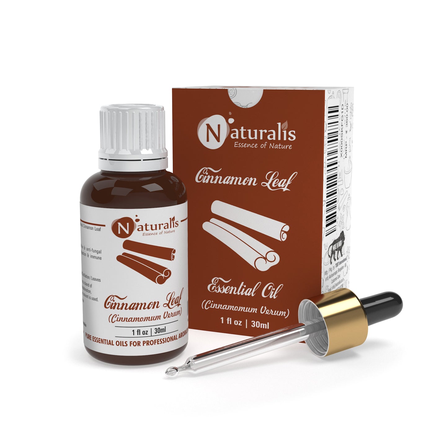 Cinnamon Leaf essential oil by Naturalis, 100% pure and therapeutic grade — alternate view