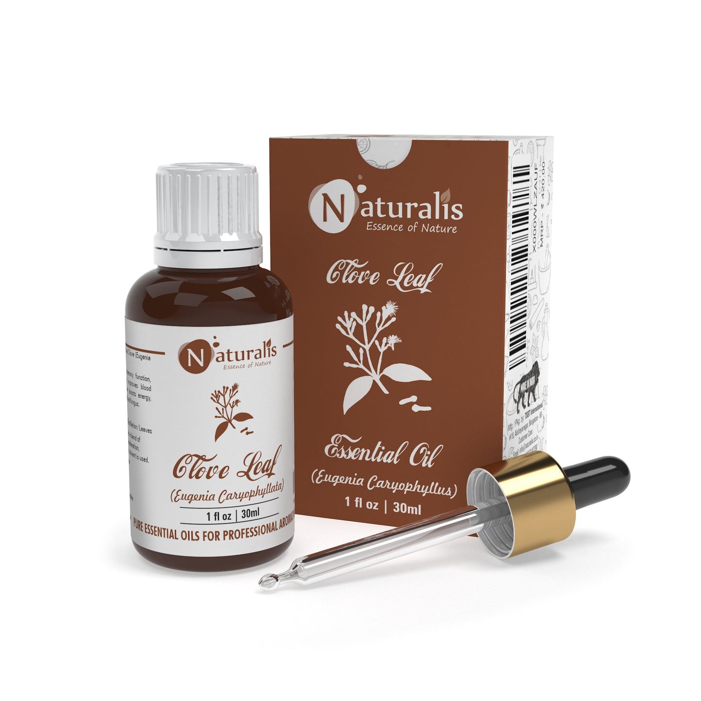 Clove leaf essential oil by Naturalis, pure and natural — alternate view