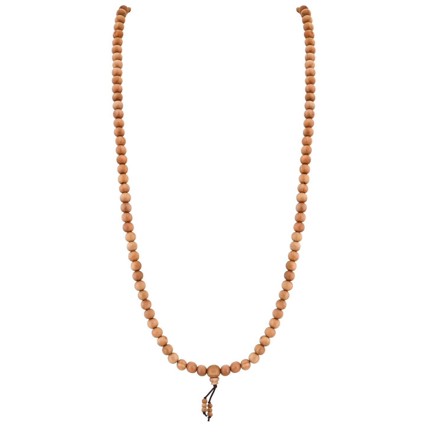 Naturalis  Sandalwood Mala / Natural Sandalwood Rosary / Sandalwood Mala Original / Chandan Mala / Pure Chandan Mala / Chandan Mala Original (Bead Size: 6mm, 7mm, 8mm, 10mm)