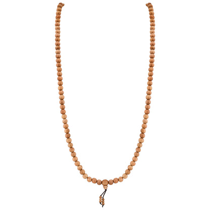 Naturalis  Sandalwood Mala / Natural Sandalwood Rosary / Sandalwood Mala Original / Chandan Mala / Pure Chandan Mala / Chandan Mala Original (Bead Size: 6mm, 7mm, 8mm, 10mm)